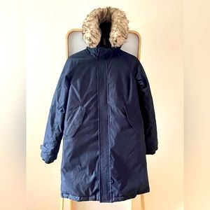 Tna THE SUMMIT PARKA - Navy Blue, Small - Excellent Used Condition